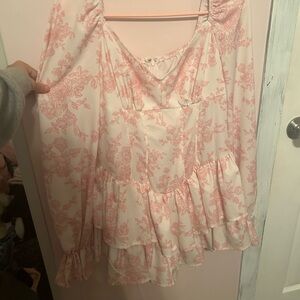 Floral Pink Women's Top